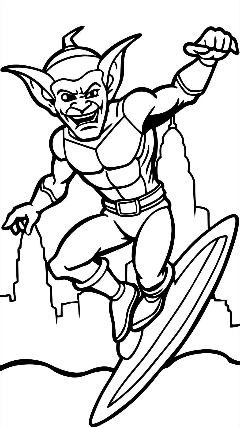 green goblin coloring page